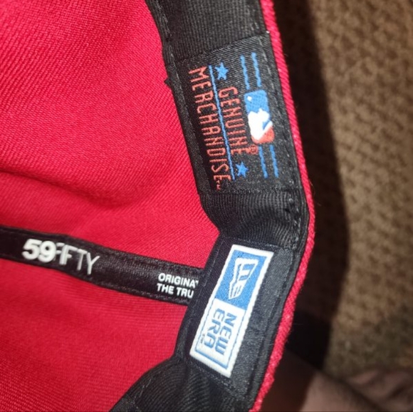 🔥😎 Pure Blood Red NY Yankees New Era Fitted, 7 5/8", 59Fifty 😎🔥 - Picture 5 of 5